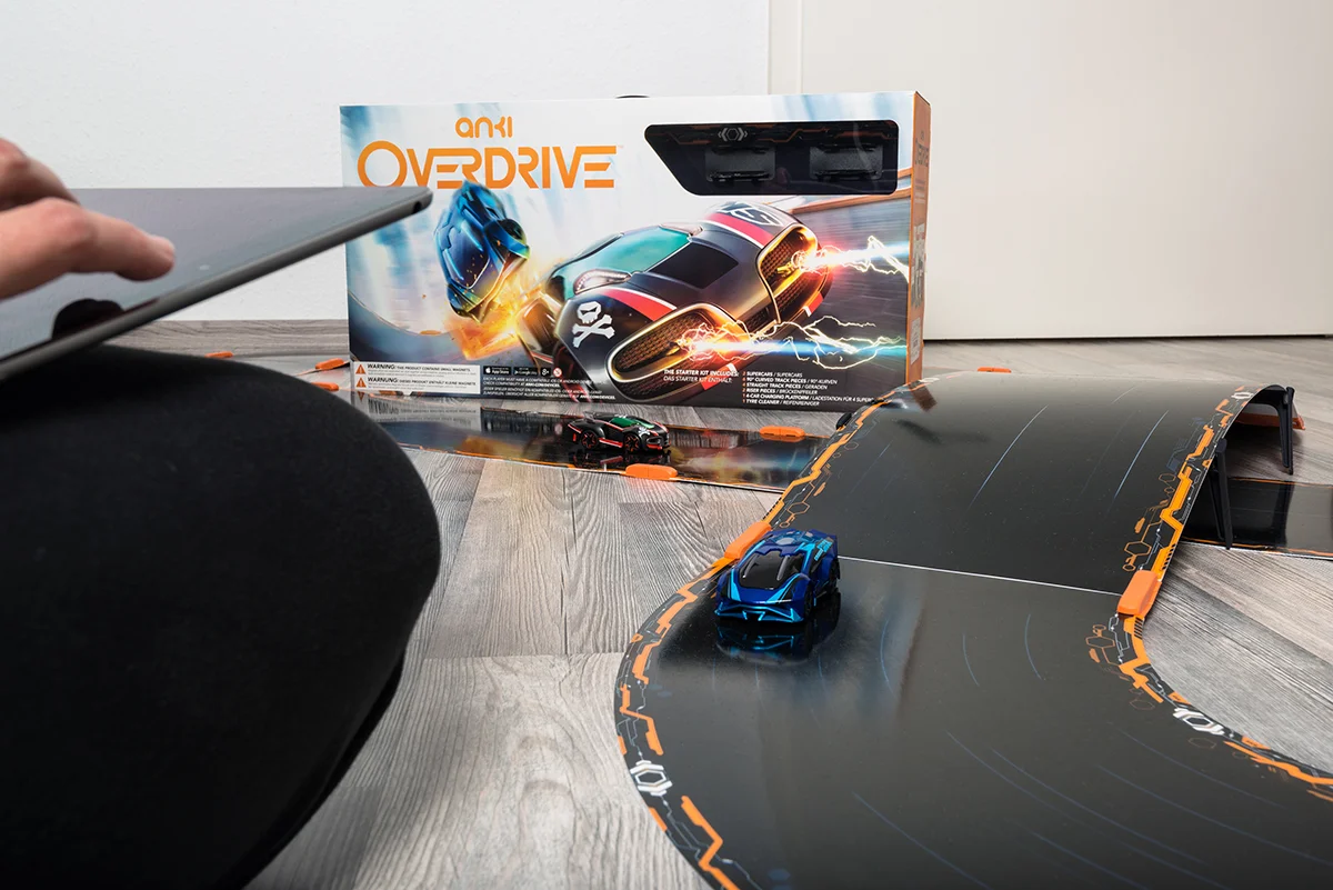 test drive of the new anki overdrive smart toy car racing