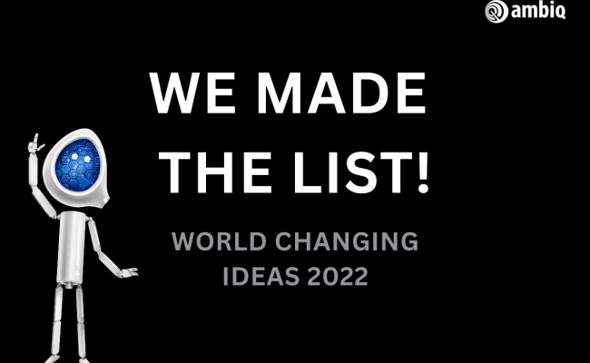 Ambiq Receives Honorable Mention in Fast Company's 2022 World Changing Ideas Awards