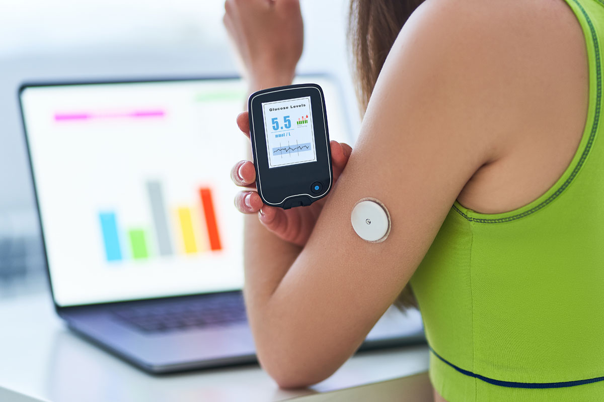 Diabetic patient using remote sensor