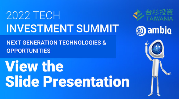 View the Tech Investment Summit Slide Presentation