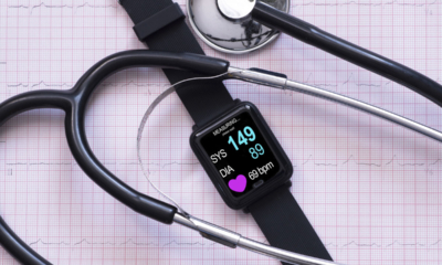 Smart watch monitoring blood pressure