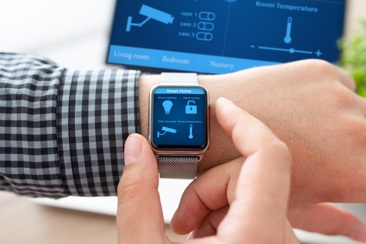 Smart watch controlling smart home