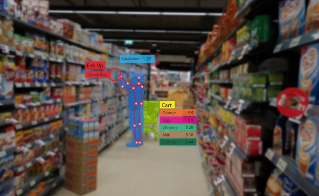 Grocery store using AI customer tracking