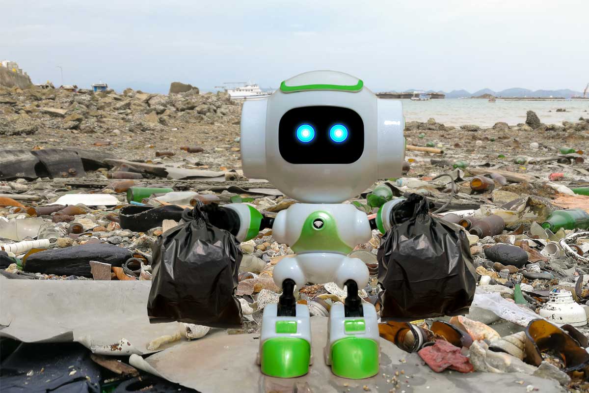Revolutionizing-Recycling-with-AI---Robot-with-trashbag