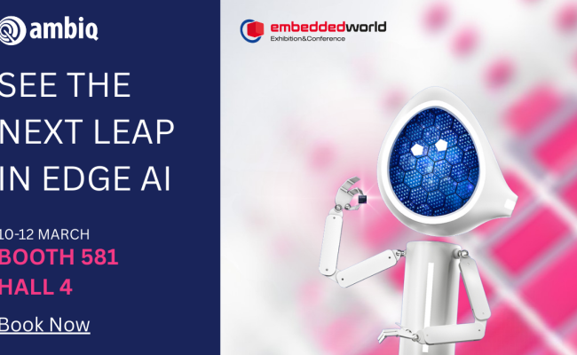 Copy of Ambiq at Embedded World 2026 1200 x 675 px 1