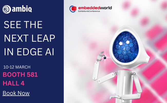 Copy of Ambiq at Embedded World 2026 1200 x 675 px
