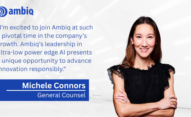 Michele Connors Joins Ambiq as General Counsel