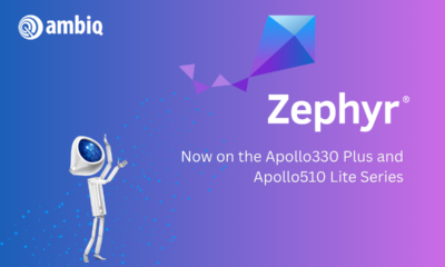 Ambiq Apollo330 Plus and Apollo510 Lite now on Zephyr